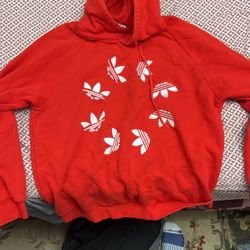 LG new Red Adidas Hoodie 