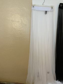 NEW - Women / Girl Mesh Tulle Lace Skirt Petticoat Thin Sarong Long Sheer Underskirt Small Size Only