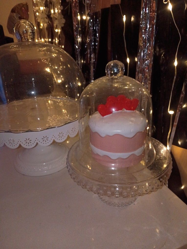 CAKE DECOR STANDS BEAUTIFUL GLASS