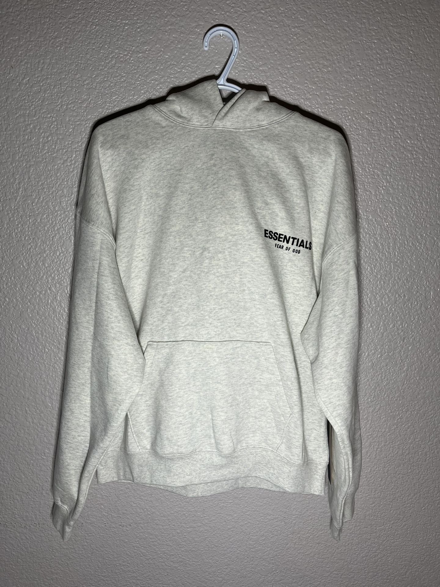 Gray Essential Hoodie.