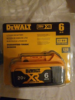 New DeWalt 20v 6ah Lithium-ion battery 