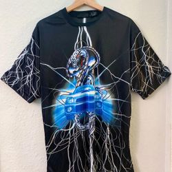 MEN'S SLINKY POLYESTER SHIRT SIZE LARGE