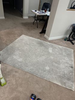 5X7 Area rug Beige/cream Used-no stains-REDUCED