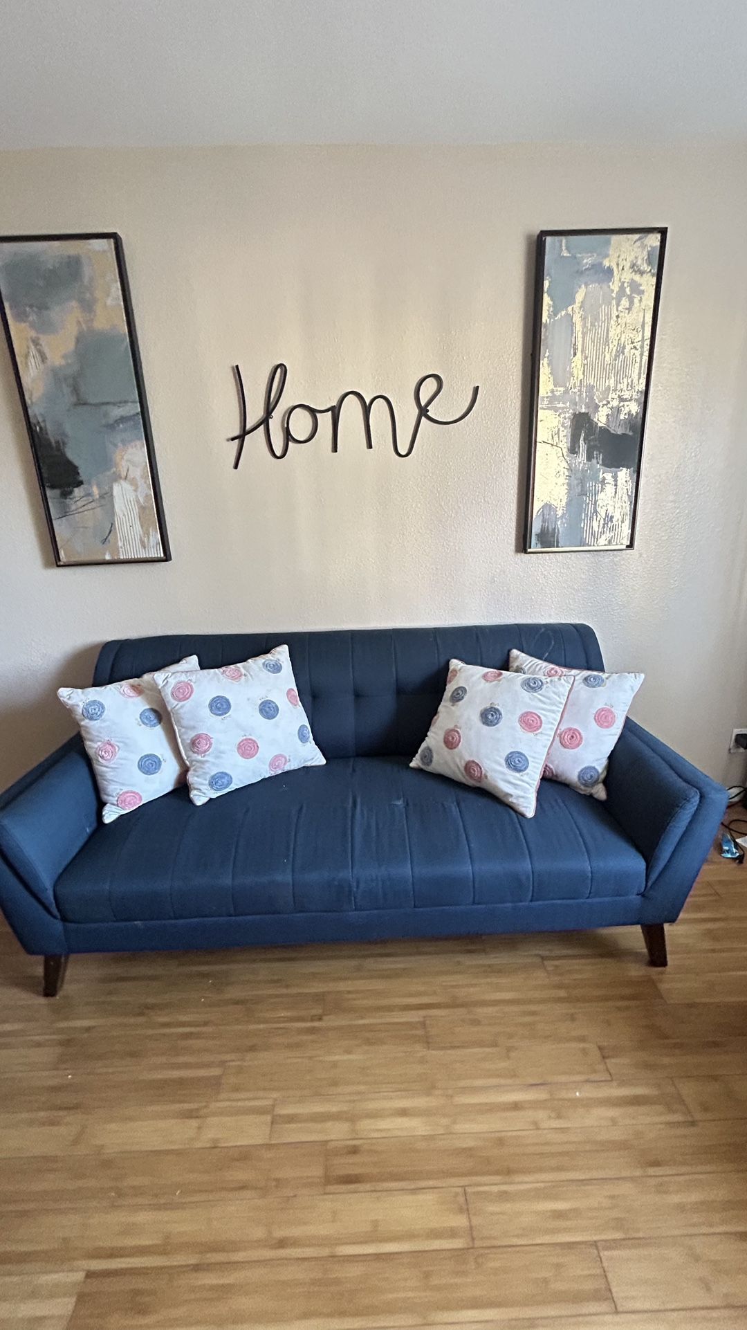 Couch and Love Seat with Cushions