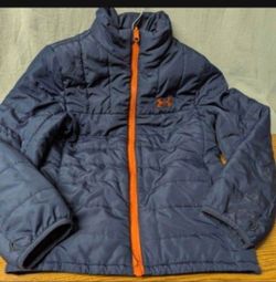 Under Armour Blue Hooded Zip-Up Jacket Size Small