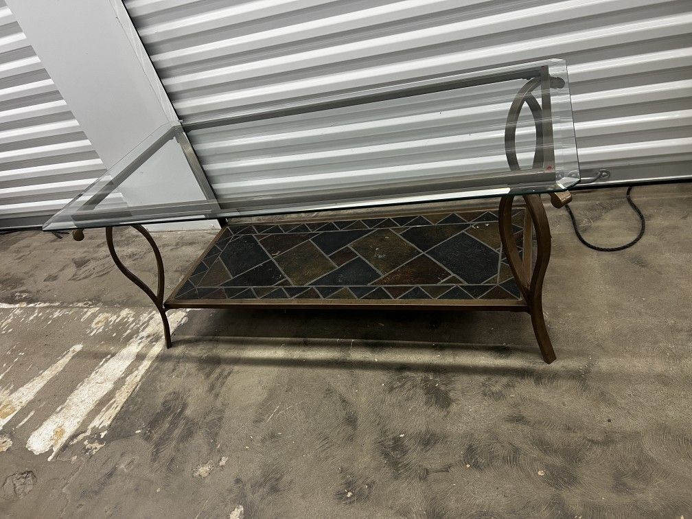 Glass Metal Table