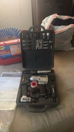 Used Husky 4-Tool Air Kit – Complete Pneumatic Starter Set