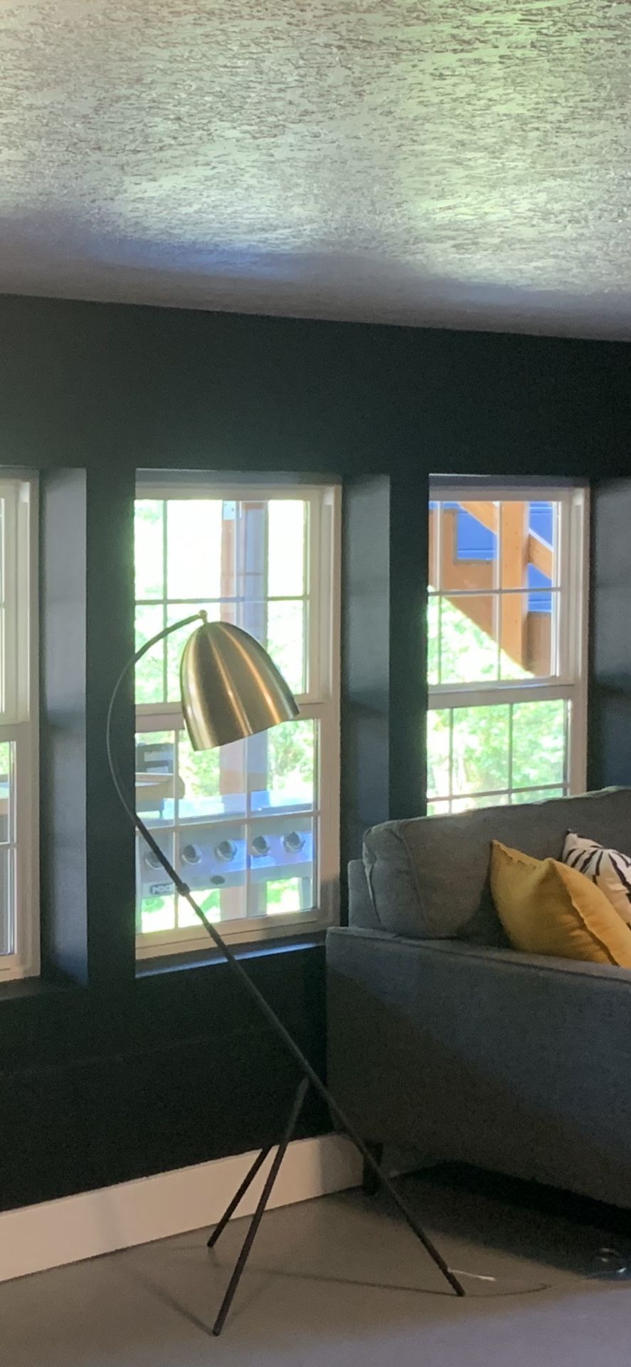 Modern Gold And Black Floor Lamp