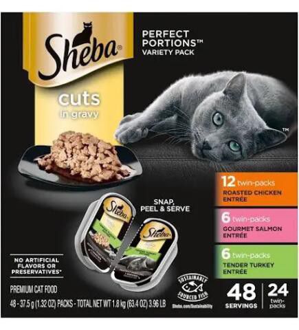 Sheba Cuts Cat Food 24 Pack