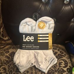 New White Lee Socks 20 Pack Pair Socks 
