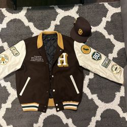 Letterman Hudson Jacket Size Large 