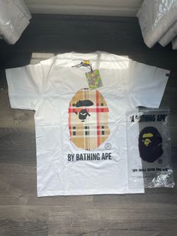 Bape A Bathing Ape Check by Bathing Tee ‘White/Beige’