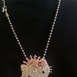Beautiful Hello Kitty Necklace For Girls 