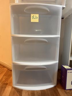 3-Drawer Plastic Storage Cabinet