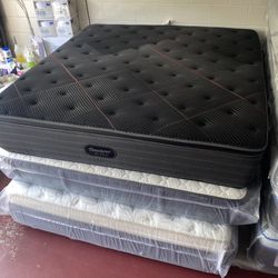 King BeautyRest Black C-Class Pillow Top Firm Mattress 16” Inches Advanced Collection With An All New Modern Design Direct From Factory