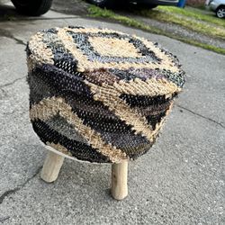 Ottoman Stool Made In India 16”