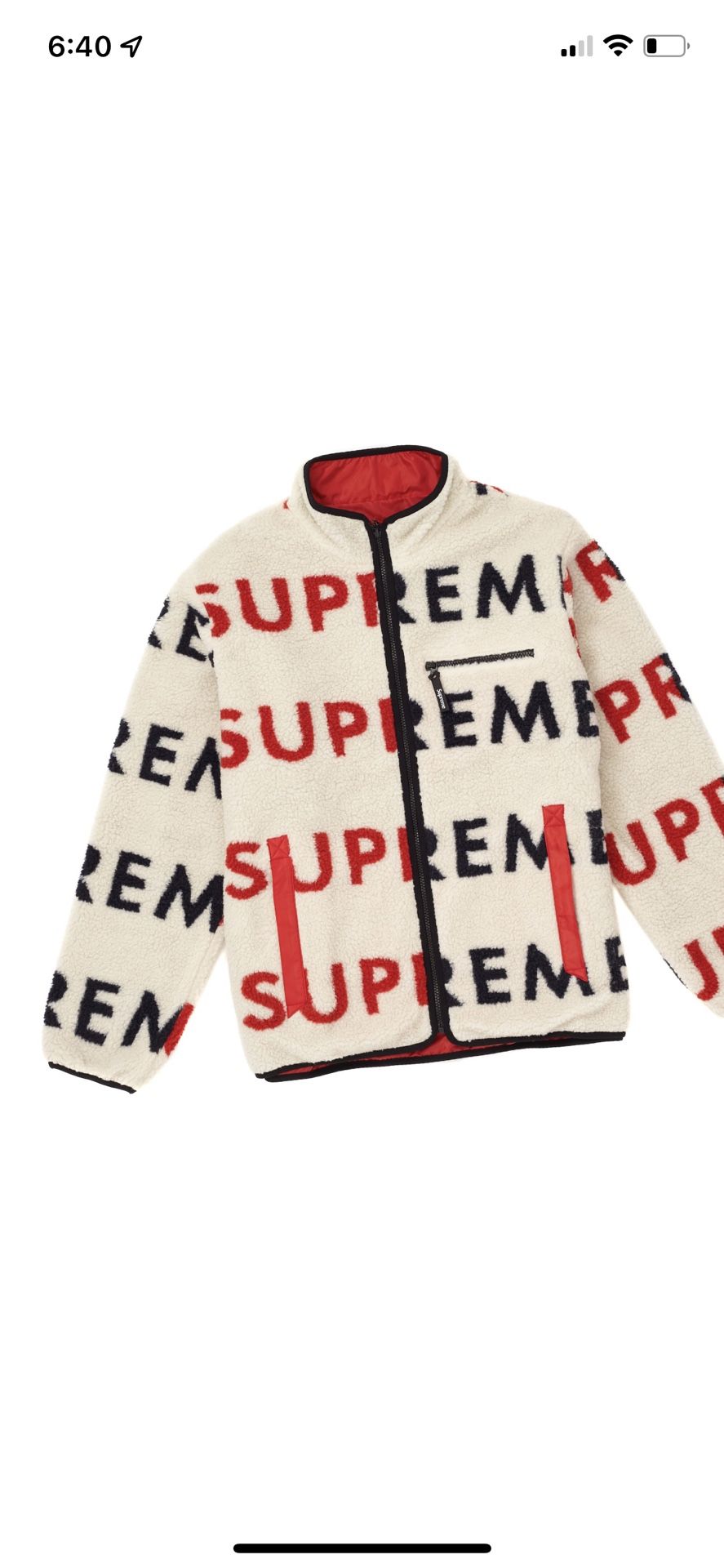 Supreme Reversible Fleece Jacket