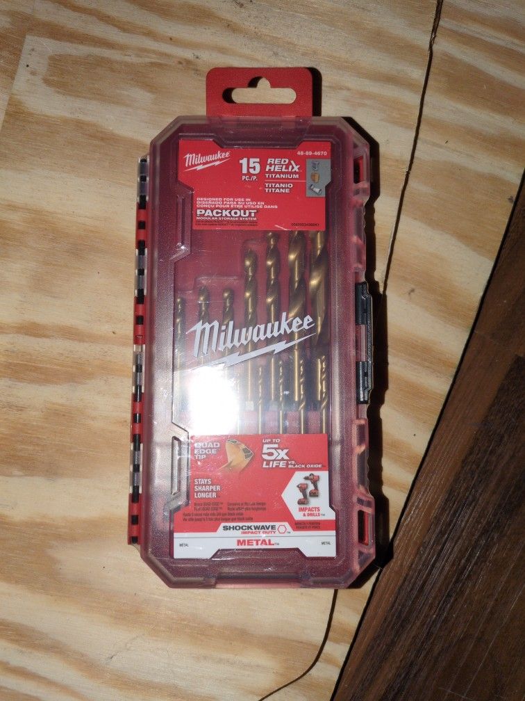 Milwaukee 15 Pcs Drill Bits