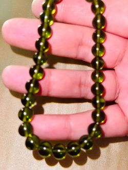 Genuine Moldavite Bracelet with Sterling Silver