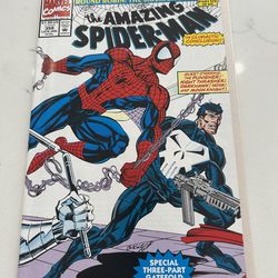 Amazing Spider-Man #358 Vol. 1 1992 Marvel Comics Punisher, High Grade Comic Book VF/NM. New Book