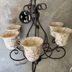 Mosaic chandelier