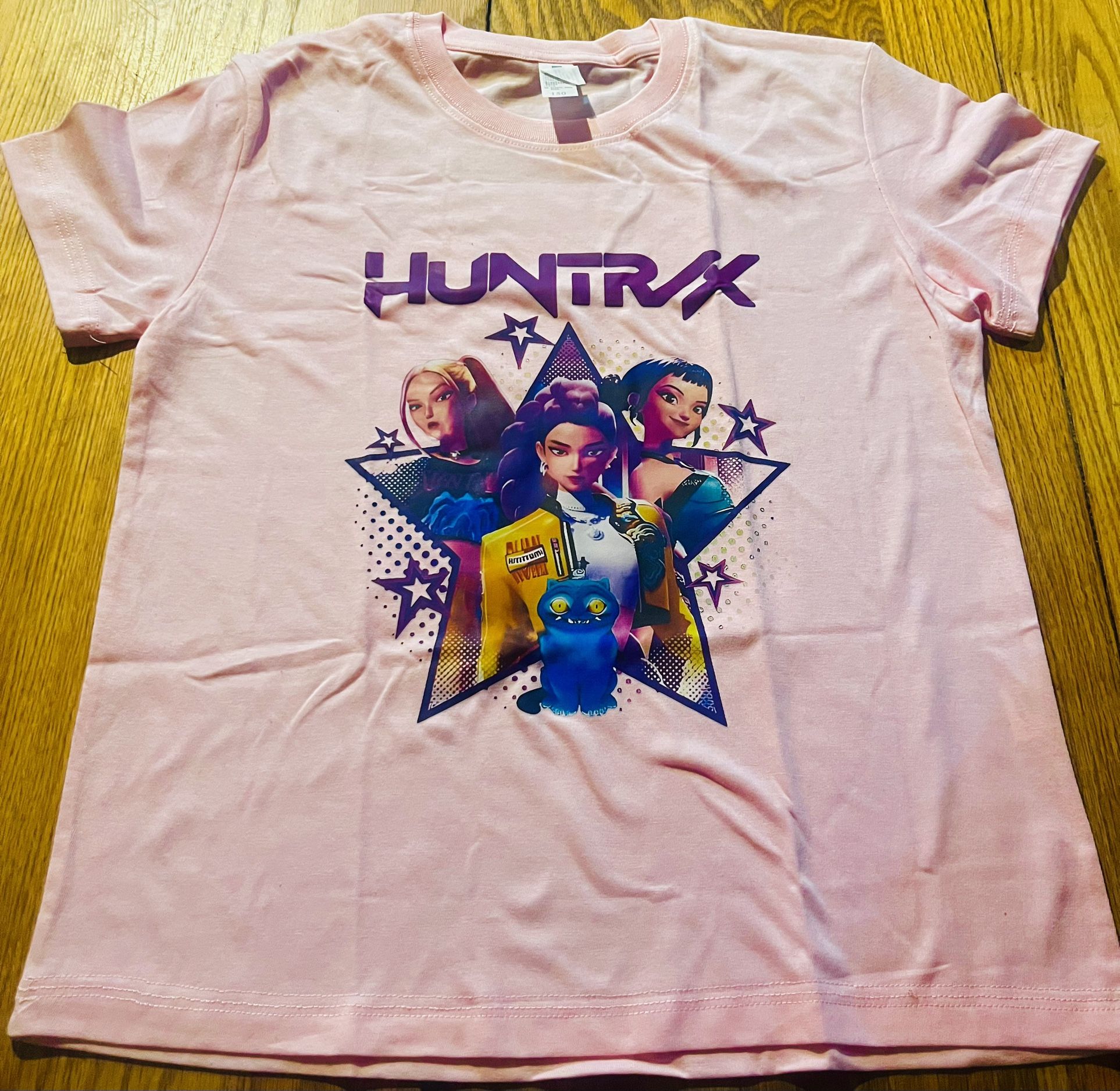 Huntrix Girls K-Pop Demon Hunters Tee – Size 10/12 (Front + Back)