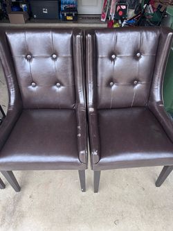 Chocolate Armed Dining Chairs