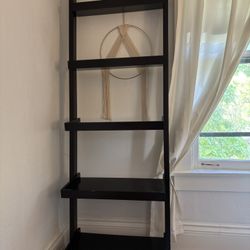 Step Wall Bookshelf - Brown, Wood (Great Condition)