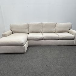 Sectional Beige Couch 2 pc amazing condition, comfy couch. We deliver & setup.