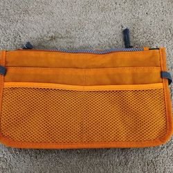 Luggage One Travel Nylon Mesh Orange Bag