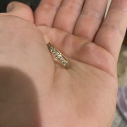 14K Wedding Band  .6Ct Size 5