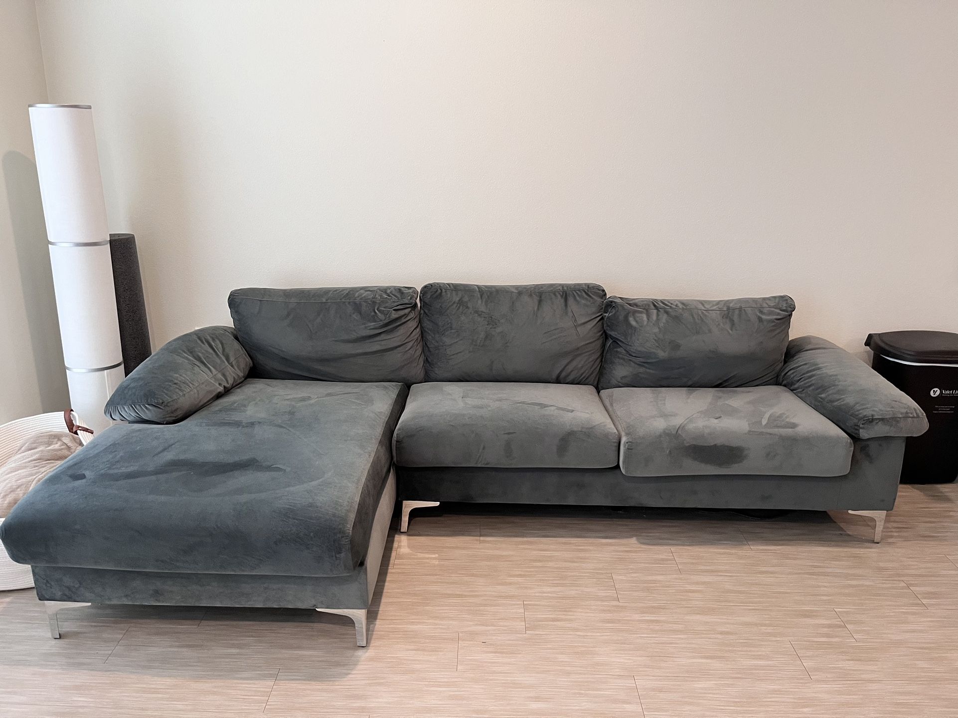 Housel Living -Grey Green Sectional, Couch