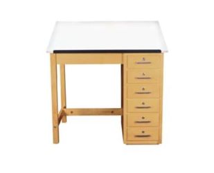 Drafting/Art Table With 6 Drawers