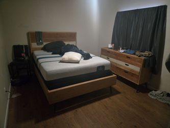 Queen bed frame and dresser FREE TODAY ONLY
