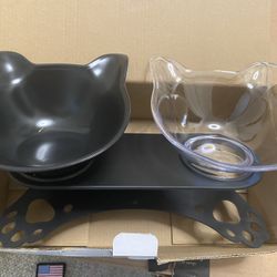 Pet Feed Bowl Set