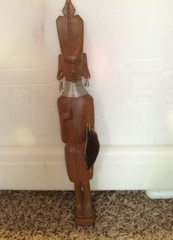 Decorative wooden African statue