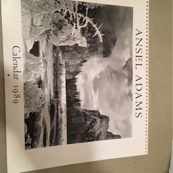 Ansel Adams calendar 1989 framable