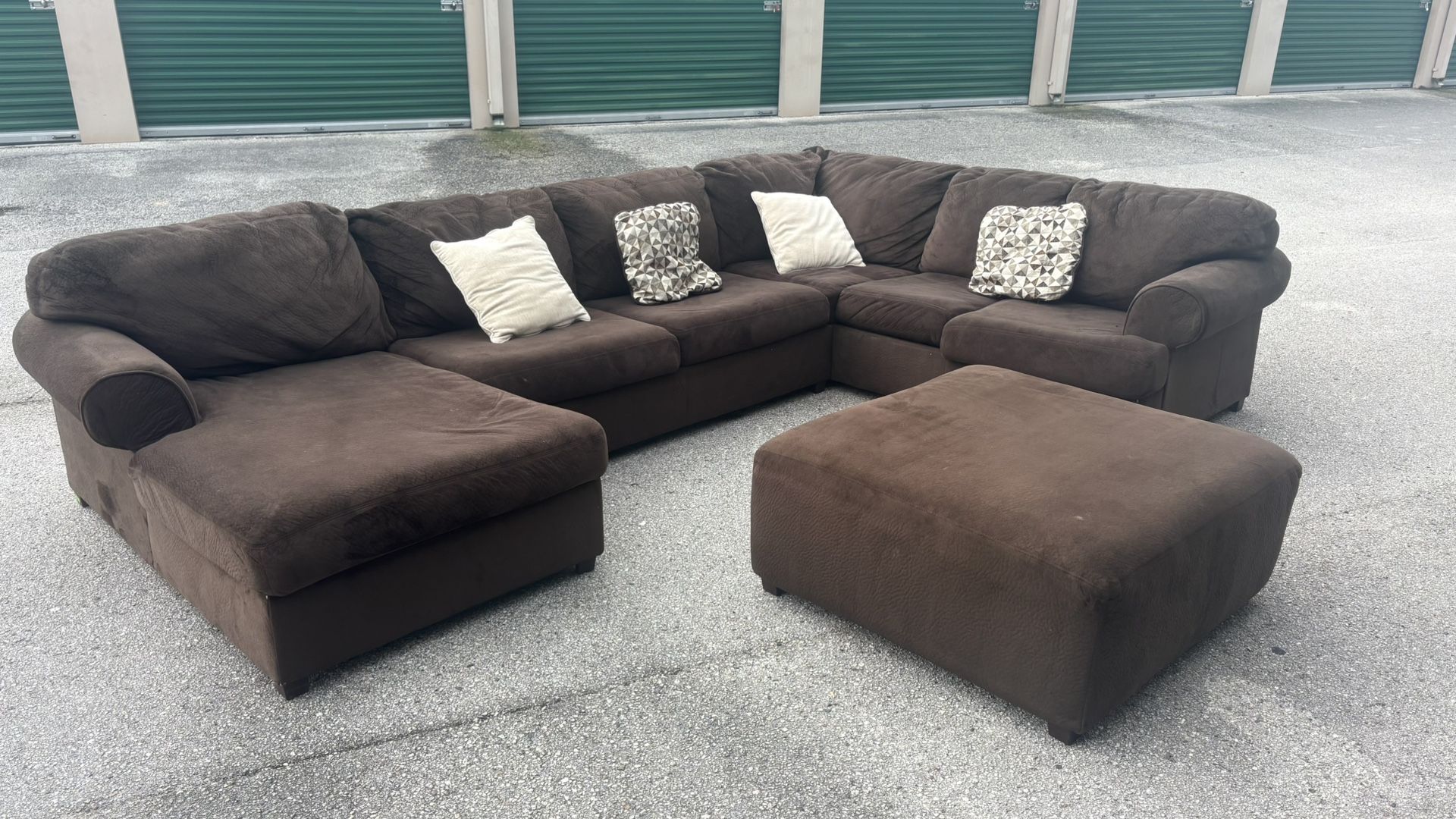 Brown Sectional Free Delivery