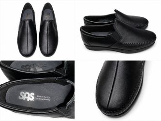 SAS Women’s Shoes Dream - Comfort Slip-On Loafer  Black Leather Women’s 6.5 M-New without Box