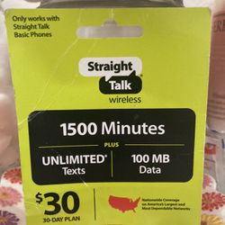 Straight Talk 30 Day plan