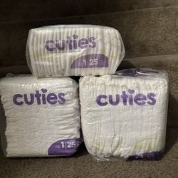 Cuties Diapers Size 1