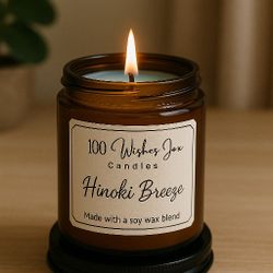 100 Wishes Jax Candle Hinoki Breeze Soy Wax Blend