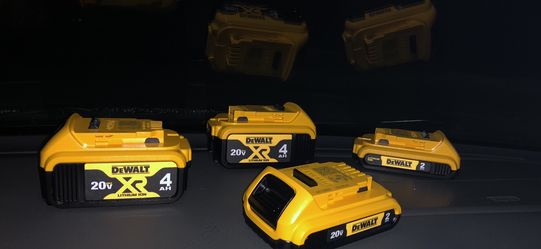 Dewalt batteries all brand new