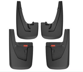 Husky Liners Custom Mud Guards | Fits 2019-2026 Ram 2500, Ram 3500 Single Rear Wheel, W/Out OEM Fender Flares | Front & Rear Set, 4-Pc Black - 58046
