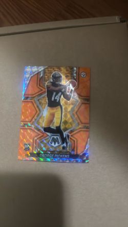 George Pickens Mosaic Rookie Card Orange Prizm