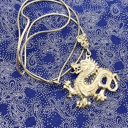 Sterling Asian Dragon Necklace