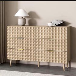 Burlywood Origami Natural Dresser