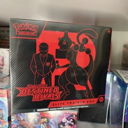 Destined Rivals ETB Elite Trainer Box Pokemon Sealed Brand New Slight Tear