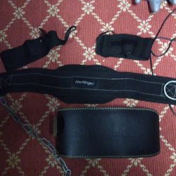 Harbinger Weight Belt, Weighted Pull Up And Dip Belt And Wrist Straps