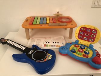 Computer , guitar , music toy